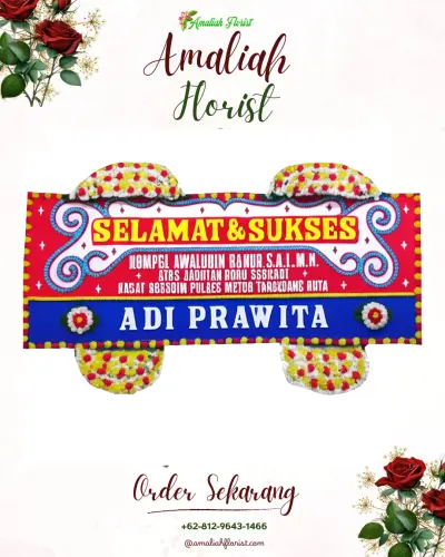 Karangan Bunga Ucapan Selamat di Sombo