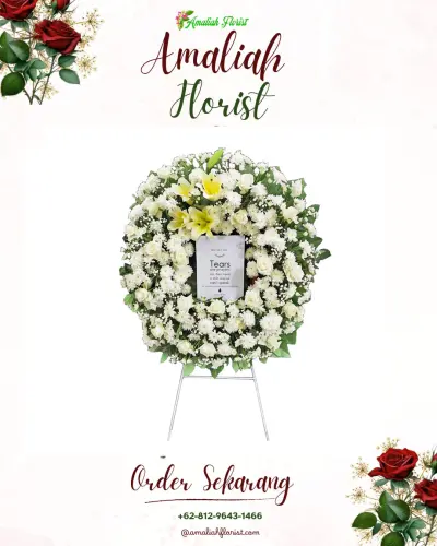 Krans Bunga Duka Cita di Sombo
